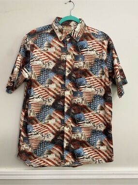Men’s Red Head Cotton America Shirt - M